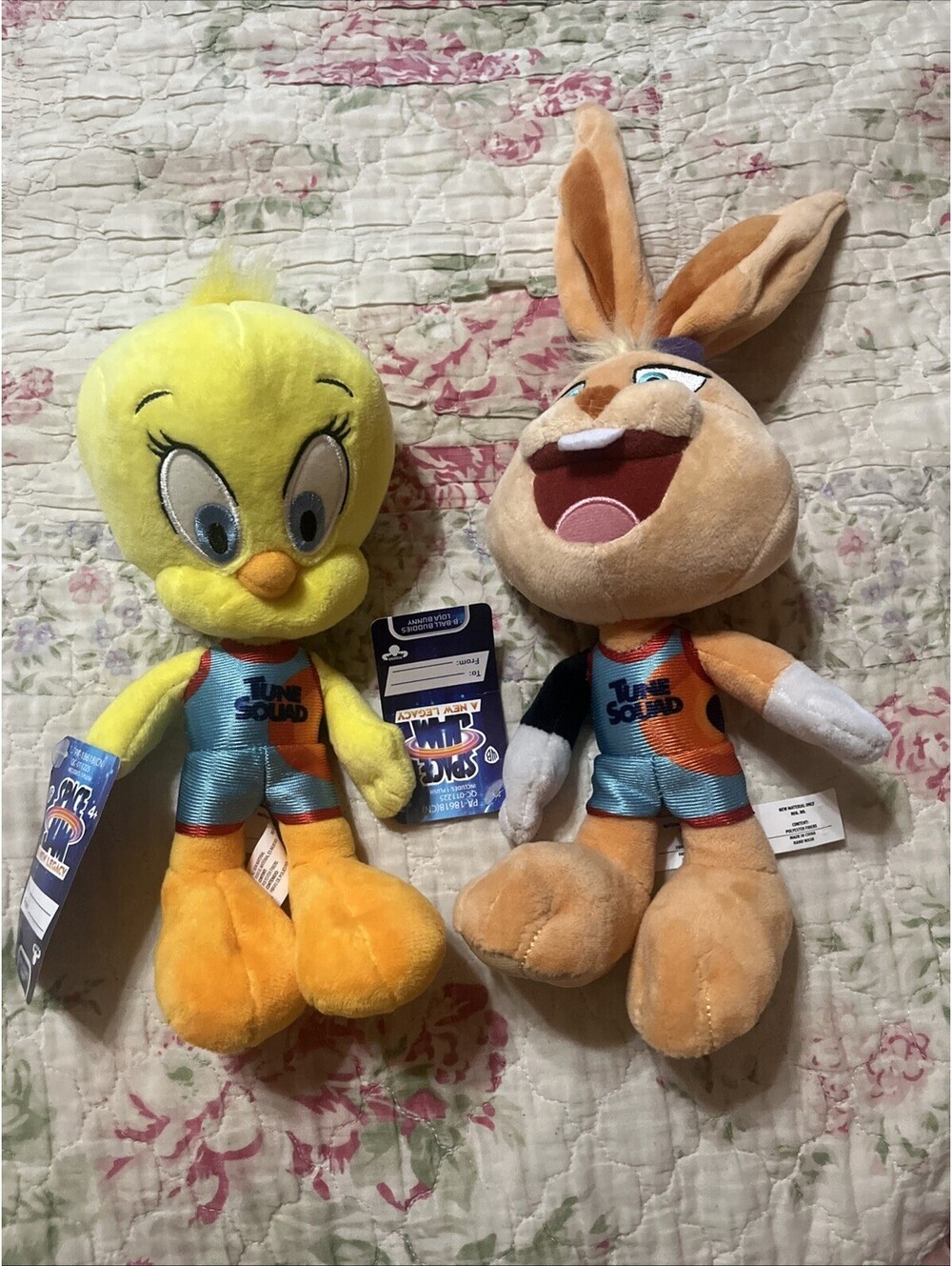 Space Jam A New Legacy Bugs Bunny Tweety Plush Pair Tune Squad NWT 2021